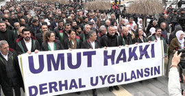 16 bölge barosundan avukatlar Öcalan’a 'Umut Hakkı' için yürüdü