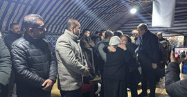 Kobani'ye geçen heyetten Salih Müslim'in ailesine taziye ziyareti