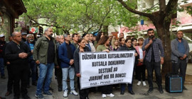 Alevi örgütlerinden Düzgün Baba Ziyaretgâhının tahrip edilmesine tepki
