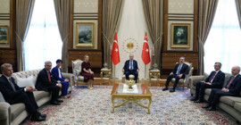 Erdoğan, üst düzey AB heyetini kabul etti