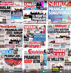 Dokuz gazete de 'prangalı' çıktı - Resim : 1