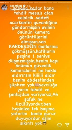 Ece Erken'e ölen eşi Mahmutyazıcıoğlu'nun kardeşinden tehdit - Resim : 7