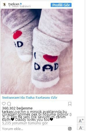 Tarkan 'minik ayakları' paylaştı - Resim : 1