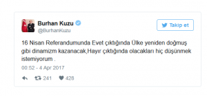 Burhan Kuzu'dan tehditkar paylaşım - Resim : 1