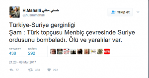 Türk topçusu Suriye ordusunu bombaladı - Resim : 1