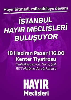 İstanbul'da 'Hayır Meclisleri' buluşması - Resim : 1