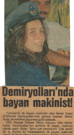 Demiryollarının ilk kadın makinisti - Resim : 2