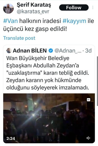 Gazetecilerin 'Van' paylaşımına erişim engeli - Resim : 1