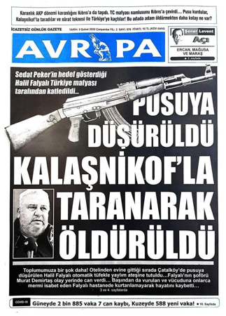 Kuzey Kıbrıs gazetelerindeki iki başlık: 'Hain pusu' ve 'Ülke kör karanlıkta' - Resim : 3
