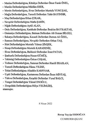 Erdoğan çok sayıda bürokratı görevden aldı - Resim : 3