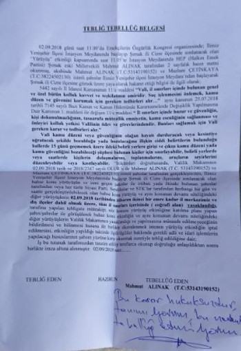‘Vahşete karşı hak yürüyüşü'ne Valilik yasağı - Resim : 1