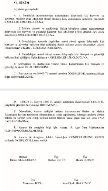 Anayasa Mahkemesi'nden Demirtaş için hak ihlali kararı - Resim : 2