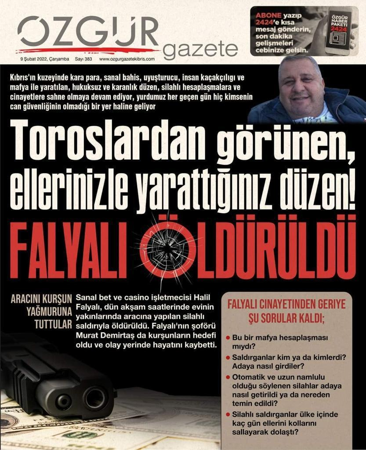 Kuzey Kıbrıs gazetelerindeki iki başlık: 'Hain pusu' ve 'Ülke kör karanlıkta' - Resim : 6