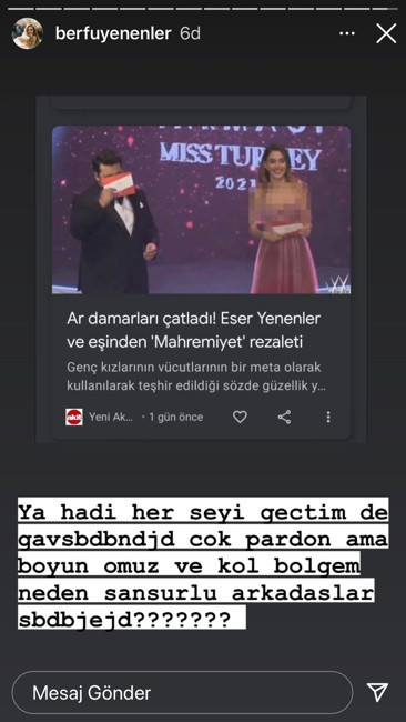 Berfu Yenenler'den Yeni Akit'e yanıt - Resim : 1