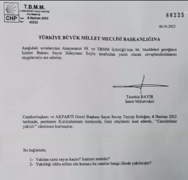 Diyanet, Erdoğan'ın 'Gezi eylemcileri camileri yaktılar' iddiasını yalanladı - Resim : 1