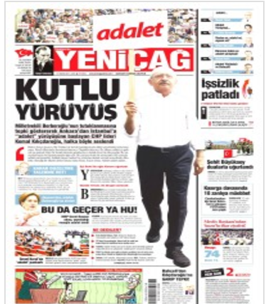 'Adalet Yürüyüşü' medyayı böldü - Resim : 5