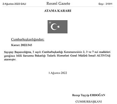 Sayıştay Başsavcılığına İsmail Altıntaş atandı - Resim : 1