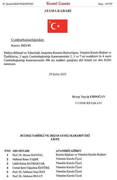 Boğaziçi'nin kayyum rektörü TÜBİTAK'a atandı - Resim : 1