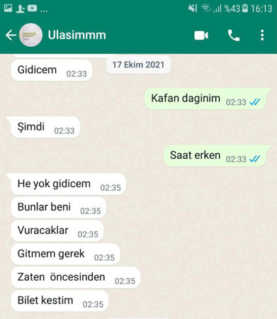 Annesine 'bunlar beni vuracaklar' mesajı attı, 1 ay sonra öldürüldü - Resim : 1