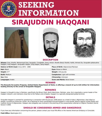 Taliban'dan, FBI'ın 'en çok arananlar' listesindeki bakan hakkında açıklama - Resim : 1