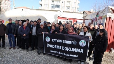 Malatya'da kayyım protestosu: Belediyeler halkındır