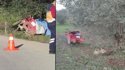 İzmir'de 3 tekerlekli motosiklet zeytin ağacına çarptı: İki kardeş öldü