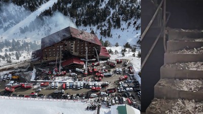 Kartalkaya'daki 5 otelden 4’ünün yangın merdiveni dışarıda, Grand Kartal’ınki içeride