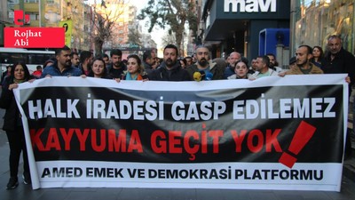 Siirt'e kayyım atanması Diyarbakır'da protesto edildi