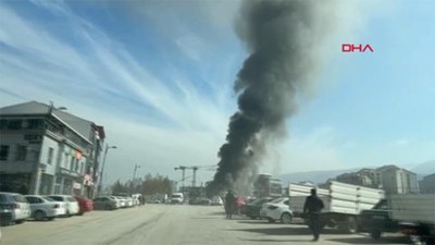 Malatya'da inşaat işçilerinin kaldığı konteynerlerde yangın