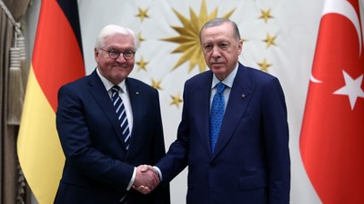 Erdoğan, Almanya Cumhurbaşkanı Steinmeier ile görüştü