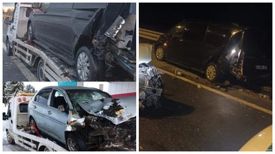 Patlayan lastiği değiştirenlere otomobil çarptı: 2 ölü, 7 yaralı