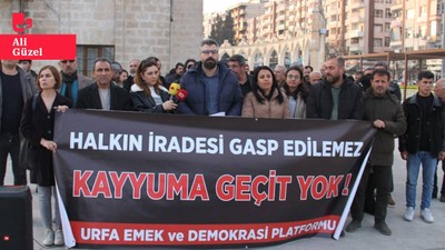 Urfa'da kayyım protestosu: Halkın iradesine saygı gösterin