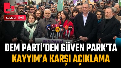 #CANLI | Hatimoğulları ve Bakırhan Güven Park'ta kayyım açıklamasında