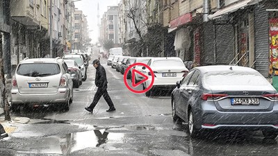 İstanbul'da beklenen kar yağışı başladı