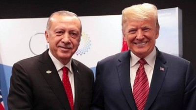 Erdoğan, Trump ile görüştü
