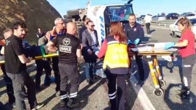 Diyarbakır karayolunda kaza: 7'si ağır 25 yaralı