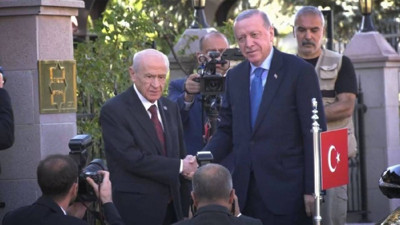 Erdoğan, MHP Genel Başkanı Devlet Bahçeli'yi ziyaret etti