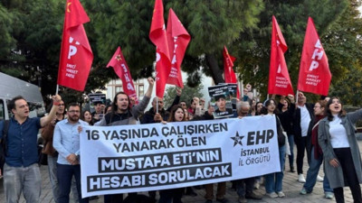 Yanarak hayatını kaybeden Mustafa Eti için eylem
