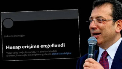 İmamoğlu'nun hesabına erişim engeli