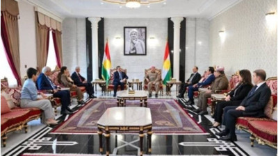 Mazlum Abdi ve İlham Ahmed, Mesud Barzani ile bir araya geldi