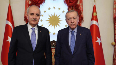 Cumhurbaşkanı Erdoğan, Meclis Başkanı Kurtulmuş'la görüştü