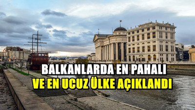 Balkanlar’da En pahalı ülke Sırbistan, en ucuz Kuzey Makedonya