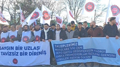 Migros işçilerine Özilhan'ın evinin önünde yine müdahale: 60 gözaltı