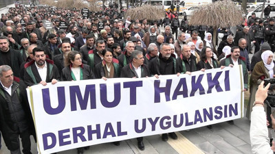 16 bölge barosundan avukatlar Öcalan’a 'Umut Hakkı' için yürüdü