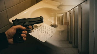 Okul tuvaletinde kurusıkı tabanca ve tehdit notu bulundu