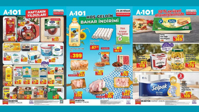 A101 25 Nisan - 1 Mayıs 2026 Kataloğu: Ayçiçek Yağı, Yumurta, Et, Süt İndirimde