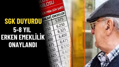 Emeklilik Yaşı Düşüyor! SGK 5 ve 8 Yıl Erken Emeklilik Fırsatını Duyurdu