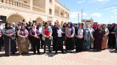 Mardin'de Ezidi köyünde GES projesi protestosu