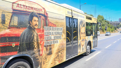 İETT'den Kadir İnanır'a saygı otobüsü