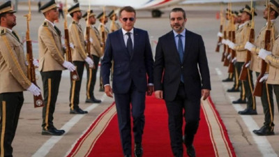 Macron, Şam’a gitti